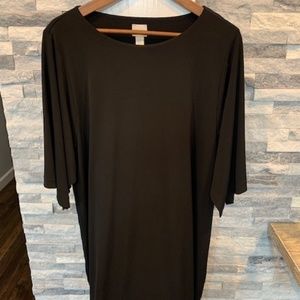 Chicos Black nylon easy travel size 3 dress